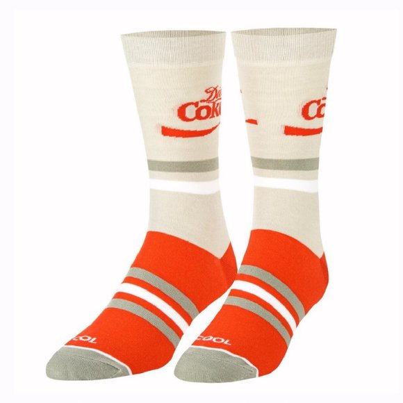 Diet Coke Silver Logo Athletic Crew Socks - NEW Fast Ship - Picture 1 of 2